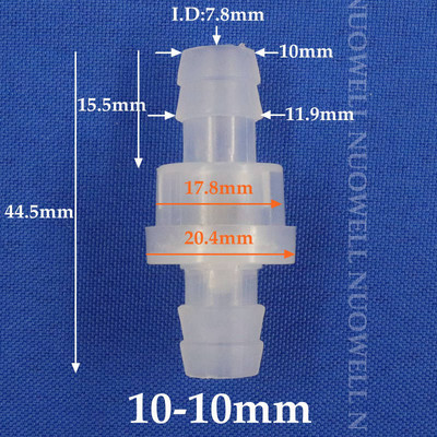 200–5 vnt. 3–12 mm PP plastikinis atbulinis vožtuvas lašelinio drėkinimo žarnos jungtis vienpusio vožtuvo akvariumo vamzdžio atbulinis vožtuvas