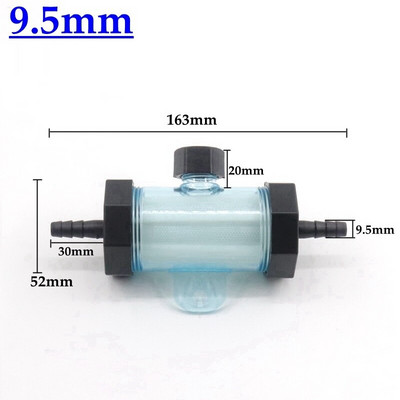 1 db 9,5-32 mm-es lágyvíztömlő csőszűrő Vízsugár öntözőpermetező nedvszívó szűrők akváriumi cső átlátszó szűrő