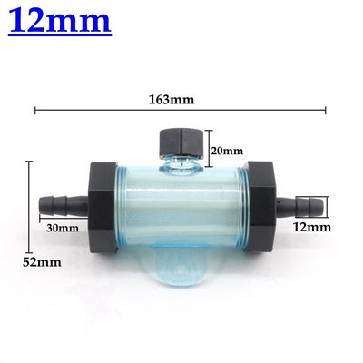 1 db 9,5-32 mm-es lágyvíztömlő csőszűrő Vízsugár öntözőpermetező nedvszívó szűrők akváriumi cső átlátszó szűrő