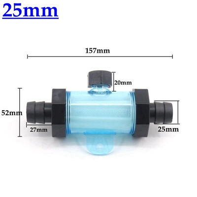 1 db 9,5-32 mm-es lágyvíztömlő csőszűrő Vízsugár öntözőpermetező nedvszívó szűrők akváriumi cső átlátszó szűrő