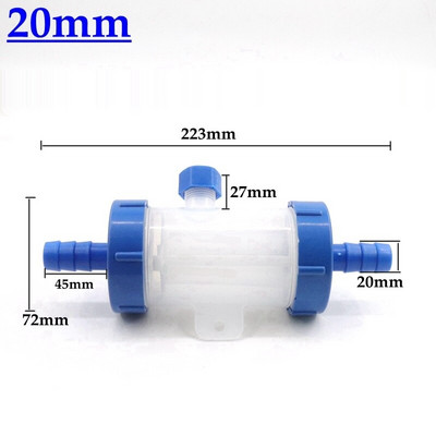 1 db 9,5-32 mm-es lágyvíztömlő csőszűrő Vízsugár öntözőpermetező nedvszívó szűrők akváriumi cső átlátszó szűrő