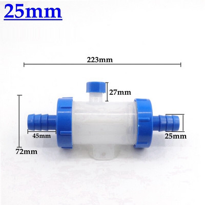 1 db 9,5-32 mm-es lágyvíztömlő csőszűrő Vízsugár öntözőpermetező nedvszívó szűrők akváriumi cső átlátszó szűrő