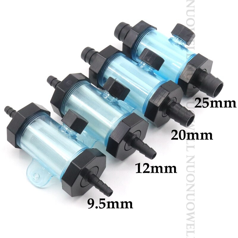 1 db 9,5-32 mm-es lágyvíztömlő csőszűrő Vízsugár öntözőpermetező nedvszívó szűrők akváriumi cső átlátszó szűrő