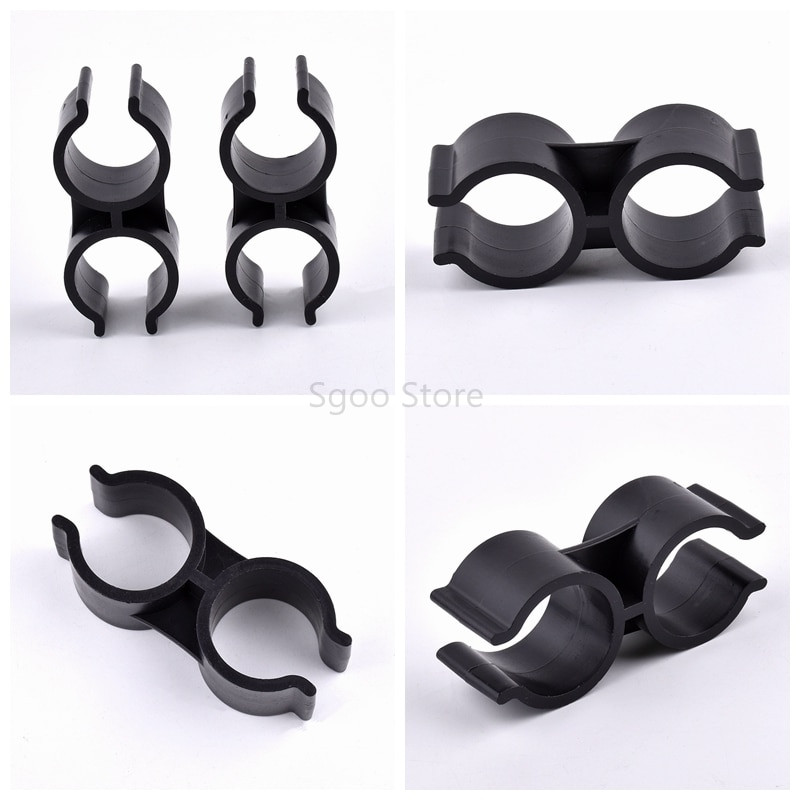 2 ~ 100 buc 25mm tip H cleme de țeavă PVC pentru acvariu montaj pentru rezervor de pește irigare agricolă suport pentru țeavă de apă de grădină tip dublu U