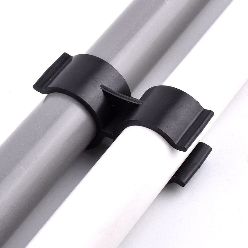 2 ~ 100 buc 25mm tip H cleme de țeavă PVC pentru acvariu montaj pentru rezervor de pește irigare agricolă suport pentru țeavă de apă de grădină tip dublu U
