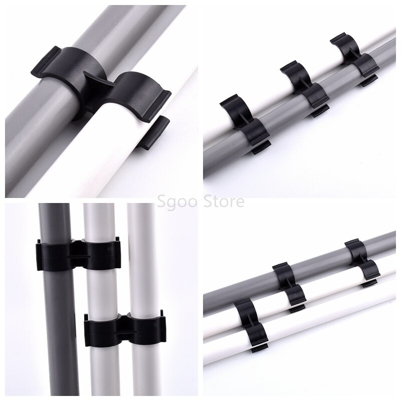 2 ~ 100 buc 25mm tip H cleme de țeavă PVC pentru acvariu montaj pentru rezervor de pește irigare agricolă suport pentru țeavă de apă de grădină tip dublu U