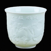 Arbatos rinkinys avienos riebalų nefrito arbatos puodelis Kung Fu arbatos puodelis Heart Sutra pagrindinis puodelis baltas porcelianinis keramikinis puodelis vieno puodelio arbatos dubenėlis dovanų puodelis