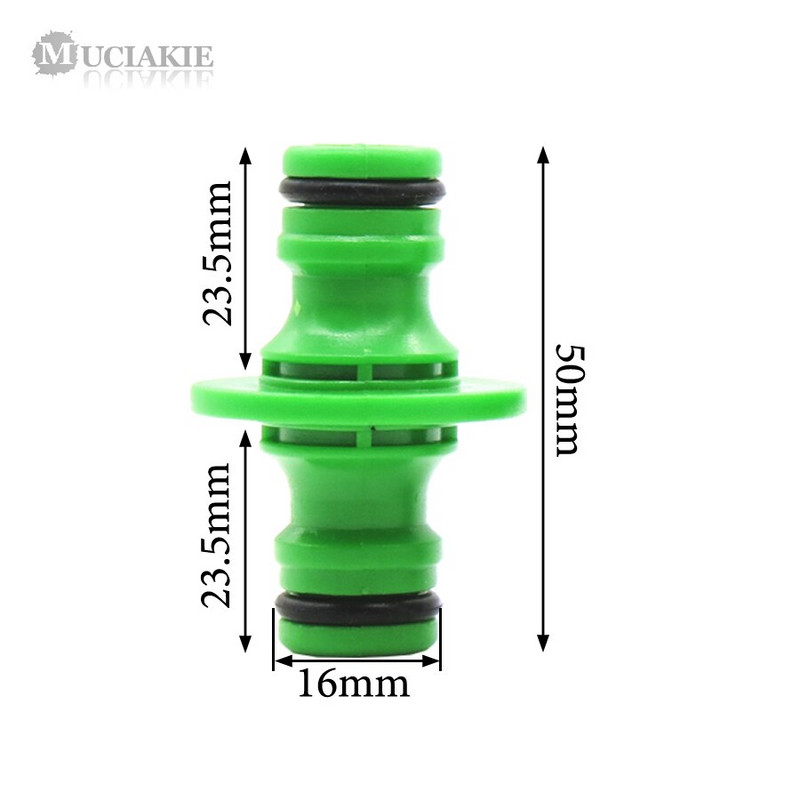 MUCIAKIE 5 DB 16 mm-es, 1/2"-es kerti tömlő vízcsatlakozó csatlakozó gyorscsatlakozó duplanyílású csatlakozó vízpisztoly szerelvény