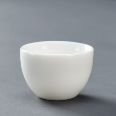 Dehua fehér porcelán teáscsésze Kínai, kézzel készített kerámia teáskészlet teáscsésze Mester csésze teástál ivóedény Hordozható személyes csésze