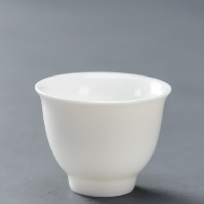 Dehua fehér porcelán teáscsésze Kínai, kézzel készített kerámia teáskészlet teáscsésze Mester csésze teástál ivóedény Hordozható személyes csésze