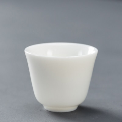 Dehua fehér porcelán teáscsésze Kínai, kézzel készített kerámia teáskészlet teáscsésze Mester csésze teástál ivóedény Hordozható személyes csésze