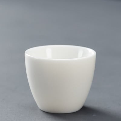 Dehua fehér porcelán teáscsésze Kínai, kézzel készített kerámia teáskészlet teáscsésze Mester csésze teástál ivóedény Hordozható személyes csésze