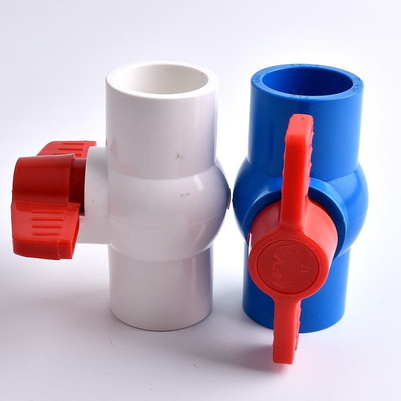 Nagy méretű PVC csőaljzat golyósszelep csatlakozó adapter öntözési csatlakozók kerti öntöző akvárium akvárium csatlakozási átmérője 20-110 mm