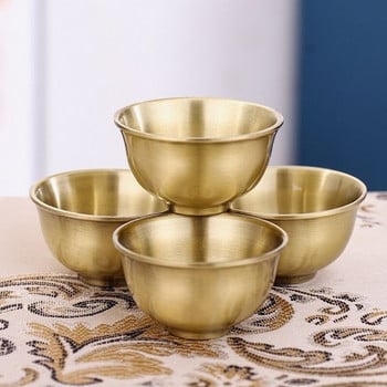 Mini Spirits Bowl Vodka Liqueur Glases 30ml Retro Creative Portable Tea Bowl Bronze Tumbler Cup Home Μικρό Δώρο Διακοσμητικό