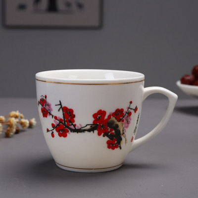 Ceașcă de ceai din porțelan albastru și alb chinezesc cu mâner ceașcă de cafea de birou Bol de ceai din ceramică Set de ceai pentru acasă ceașcă portabilă Master 130 ml
