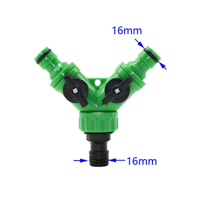 2 utas kerti tömlő csapvízelosztó 5/8" gyorscsatlakozó 1/2" 3/4" női öntözőszelep állítható kapcsoló