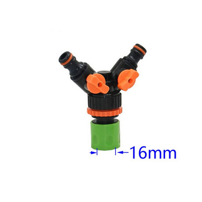 2 utas kerti tömlő csapvízelosztó 5/8" gyorscsatlakozó 1/2" 3/4" női öntözőszelep állítható kapcsoló