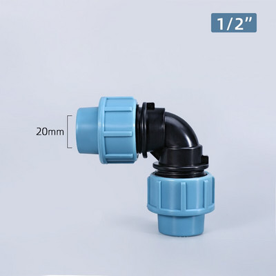 IBC tartályadapter 1/2" 3/4" 1" műanyag könyökcső illesztés Kerti tömlő csaptelep csatlakozó csere egyenlő átmérőjű csatlakozás