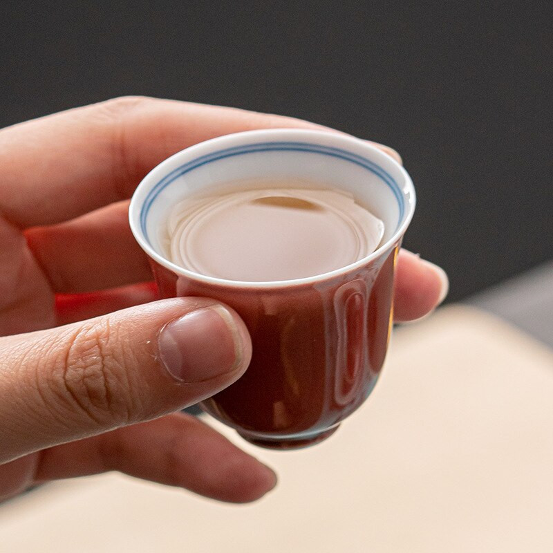 2db/készlet 30ml Winred kerámia teáscsésze illatos csésze Single Master Cup háztartási csésze kerámia kung fu tea Juxiang csésze teásedény ceremónia