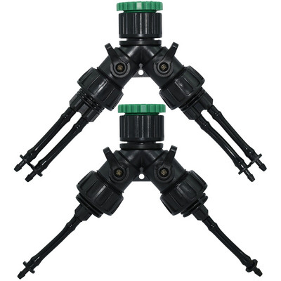 Προσαρμογέας βρύσης KESLA Quick Connectors Barb 2-way ή 4-way for 3/5mm Hose Garden Irigation Water Splitter για εξαρτήματα σωληνώσεων 1/8``