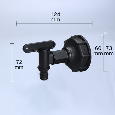 S60X6 vastagítása 1/2'' 3/4'' durva menetű IBC tartály adapter csapszelep szerelvények csereszerszám otthoni kert csatlakozó