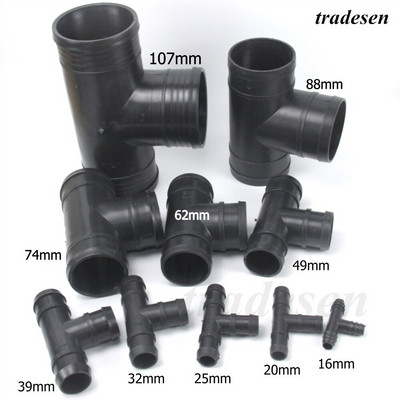 1 ~ 5 db PE gyorscsatlakozó csatlakozó 16/20/25/32 mm kerti tömlő csőcsatlakozó öntözőrendszer műanyag PVC csőszerelvény