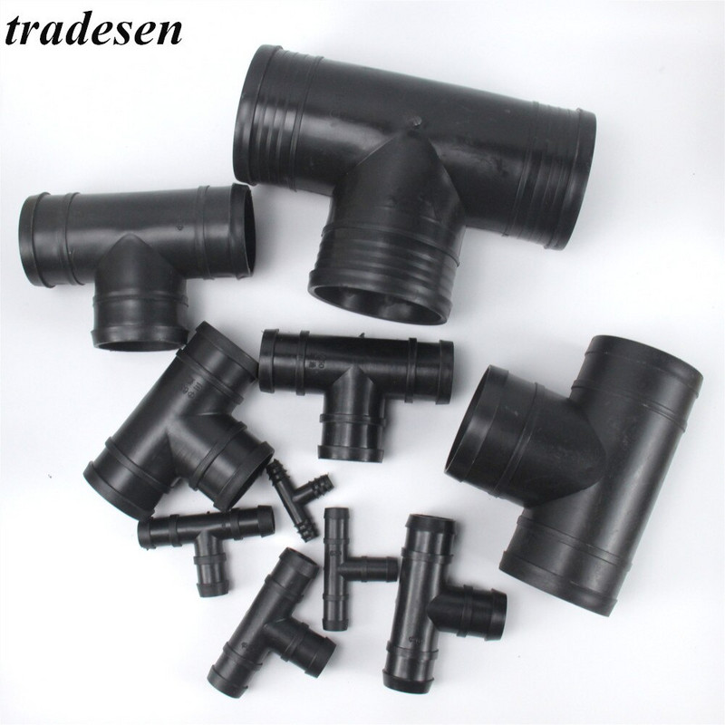 1 ~ 5 db PE gyorscsatlakozó csatlakozó 16/20/25/32 mm kerti tömlő csőcsatlakozó öntözőrendszer műanyag PVC csőszerelvény