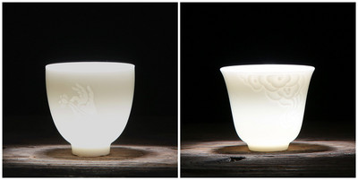 2 buc/lot ceașcă de ceai din ceramică chinezească pentru ceai Suet Jad porțelan alb ceșcă de ceai lucrată manual bol de ceai o singură ceașcă cești maestru cadou chinezesc