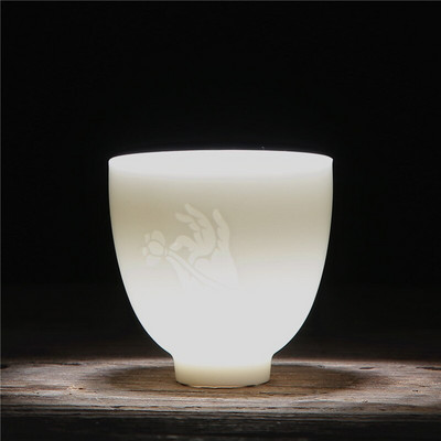 2 buc/lot ceașcă de ceai din ceramică chinezească pentru ceai Suet Jad porțelan alb ceșcă de ceai lucrată manual bol de ceai o singură ceașcă cești maestru cadou chinezesc