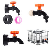 S60X6 IBC tartály adapter 1/2" menetes csaptelep kerti tömlő csaptelep meghosszabbítja a csatlakozót víztartály adapter szerelvények 1 db