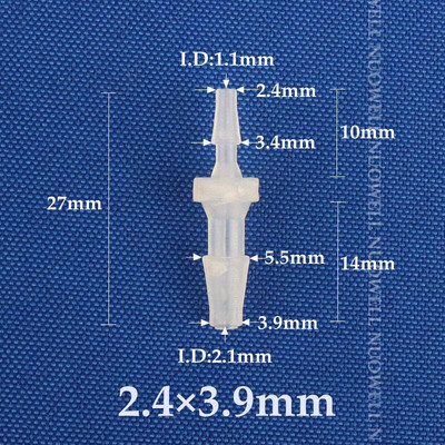 200~5db 1,6-7,9 mm-es műanyag egyenes vízcső csatlakozó akváriumi tartály légszivattyú tömlő szűkítő csatlakozó kerti vízcsatlakozók