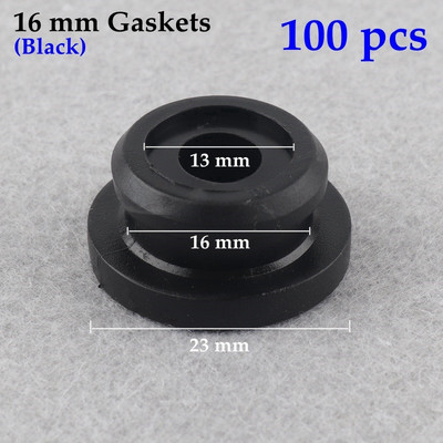 10 ~ 100 vnt 16 ~ 20 mm tarpikliai sodo drėkinimo sandarinimo prijuostė PE vamzdžio jungtis sandariklio žiedas nepralaidūs laistymo rinkiniai Guminė trinkelių poveržlė