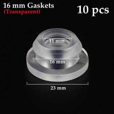 10 ~ 100 vnt 16 ~ 20 mm tarpikliai sodo drėkinimo sandarinimo prijuostė PE vamzdžio jungtis sandariklio žiedas nepralaidūs laistymo rinkiniai Guminė trinkelių poveržlė