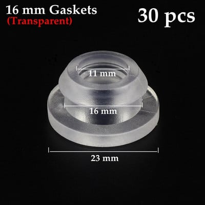 10 ~ 100 vnt 16 ~ 20 mm tarpikliai sodo drėkinimo sandarinimo prijuostė PE vamzdžio jungtis sandariklio žiedas nepralaidūs laistymo rinkiniai Guminė trinkelių poveržlė