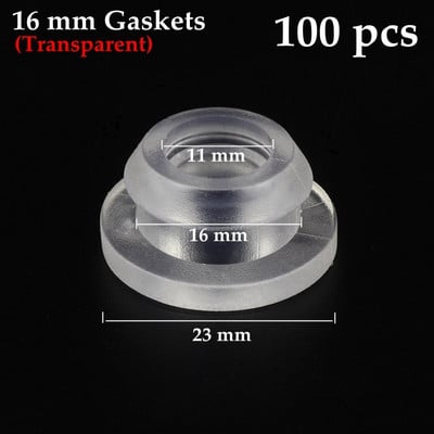 10 ~ 100 vnt 16 ~ 20 mm tarpikliai sodo drėkinimo sandarinimo prijuostė PE vamzdžio jungtis sandariklio žiedas nepralaidūs laistymo rinkiniai Guminė trinkelių poveržlė