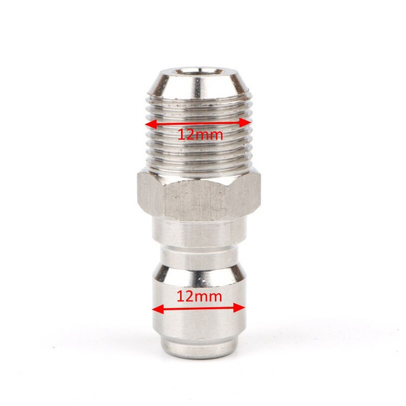 Conector rapid de înaltă presiune din alamă 1/4 "Adaptor pentru mașină de spălat pistol de apă, cuplaje hidraulice, cuplaje pentru irigarea grădinii