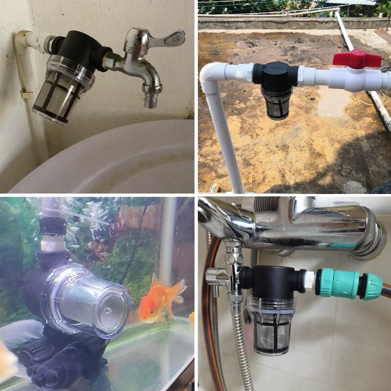 1/2 3/4 1 inch Filtru de udare a grădinii Filtru de irigare a iazului de acvariu pentru rezervor de pește sitor pentru pompă de apă 10 ~ 80 de plase.