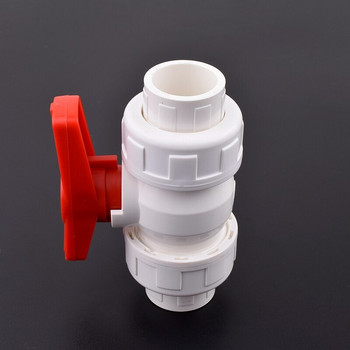 1Pc 20/25/32/40/50mm PVC Pipe Union Ball Valve Garden Irigation Water Pipe Connector Βαλβίδα ολίσθησης προσαρμογέα ενυδρείου