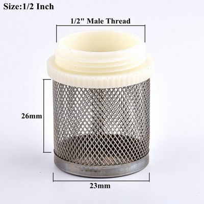 1 kom Mrežasti filtar od nehrđajućeg čelika Vodena pumpa za akvarij Zaštitno crijevo Mrežasto cjedilo Vrt Filter za navodnjavanje za kućno zalijevanje