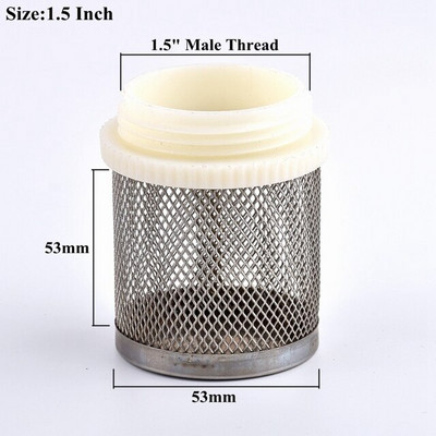 1 kom Mrežasti filtar od nehrđajućeg čelika Vodena pumpa za akvarij Zaštitno crijevo Mrežasto cjedilo Vrt Filter za navodnjavanje za kućno zalijevanje