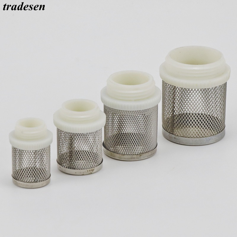 1 db rozsdamentes acél hálószűrő akváriumi akvárium vízszivattyú védőtömlő hálószűrő kert otthoni öntözés öntöző szűrő