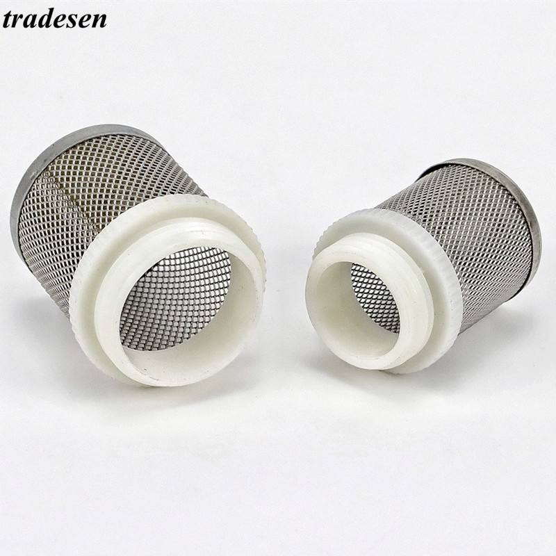 1 db rozsdamentes acél hálószűrő akváriumi akvárium vízszivattyú védőtömlő hálószűrő kert otthoni öntözés öntöző szűrő