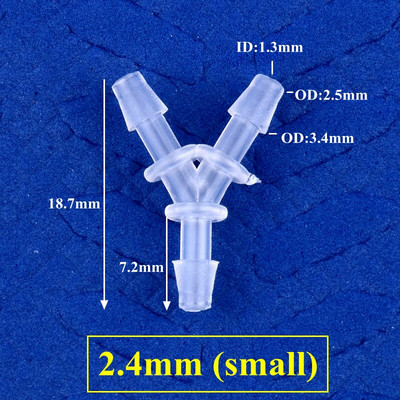 5~200db 2,4~12,7mm PP Y-stílusú póló csatlakozók Akvárium tartály légszivattyú levegőztető tömlő pagoda illesztések öntözővíz csőszerelvények