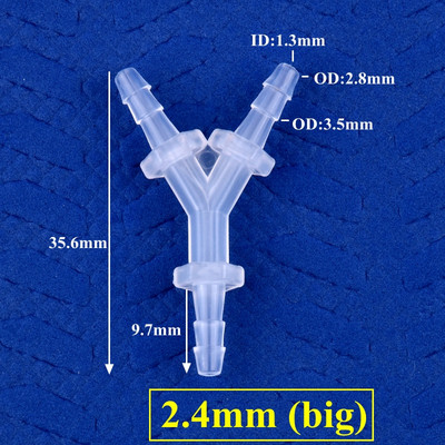 5~200db 2,4~12,7mm PP Y-stílusú póló csatlakozók Akvárium tartály légszivattyú levegőztető tömlő pagoda illesztések öntözővíz csőszerelvények