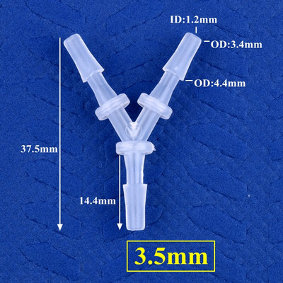 5~200db 2,4~12,7mm PP Y-stílusú póló csatlakozók Akvárium tartály légszivattyú levegőztető tömlő pagoda illesztések öntözővíz csőszerelvények
