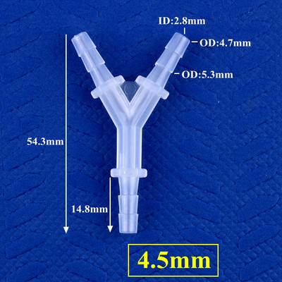 5~200db 2,4~12,7mm PP Y-stílusú póló csatlakozók Akvárium tartály légszivattyú levegőztető tömlő pagoda illesztések öntözővíz csőszerelvények