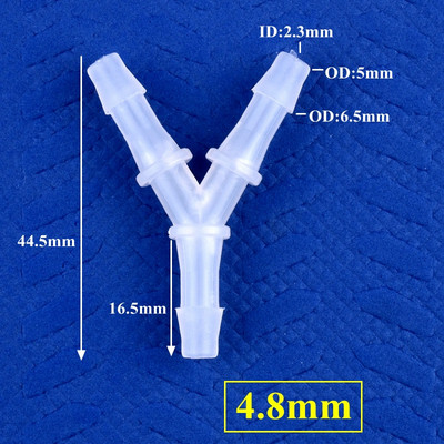 5~200db 2,4~12,7mm PP Y-stílusú póló csatlakozók Akvárium tartály légszivattyú levegőztető tömlő pagoda illesztések öntözővíz csőszerelvények