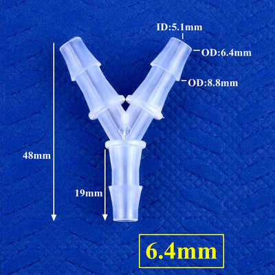 5~200db 2,4~12,7mm PP Y-stílusú póló csatlakozók Akvárium tartály légszivattyú levegőztető tömlő pagoda illesztések öntözővíz csőszerelvények