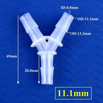 5~200db 2,4~12,7mm PP Y-stílusú póló csatlakozók Akvárium tartály légszivattyú levegőztető tömlő pagoda illesztések öntözővíz csőszerelvények