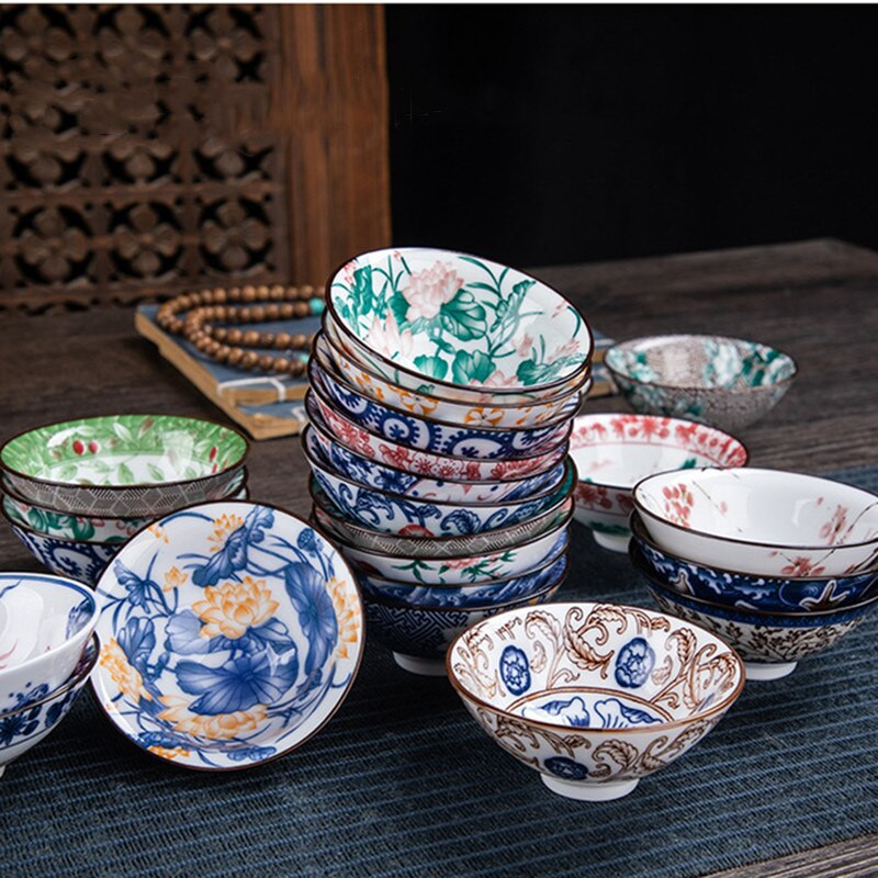 1vnt Kinijos Boutique keramikinis arbatos puodelis mėlynos ir baltos spalvos porcelianinis arbatos dubuo, rankomis dažytas arbatos puodelis Kelioninis meditacijos puodelio arbatos rinkinys 70 ml